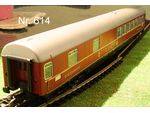 Nr. 614  TRIX EXPRESS  Modellbahn HO Schnellzug Speisewagen DB rot,