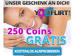 250 GRATIS Coins zur Kontaktaufnahmen auf der Flirt Community YooFlirt