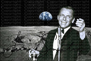 FRANK SINATRA Fly Me to the Moon NASA-Souvenir. Einmalig! Kunstdruck. 45x30cm. Geschenk. Andenken. Sammlerstück.