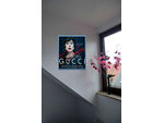 LADY GAGA signiertes Gucci-Souvenir aus New York. Coole Wanddekoration für Ihr Zuhause! Ein Blickfang in jedem Zimmer! Geschenkidee.